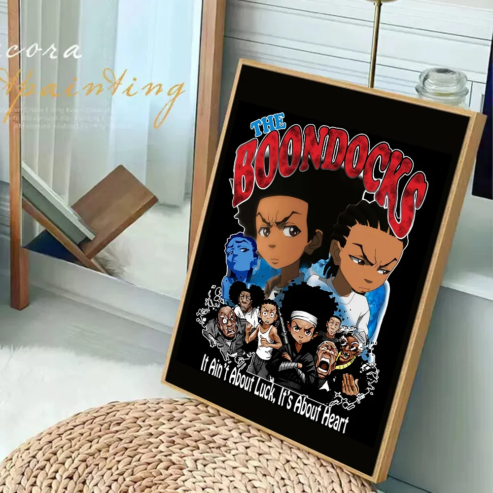 The Boondocks: Huey Freeman  Classic Anime Poster Fancy Wall Sticker for Living Room Bar Decoration Decor Art Wall Stickers