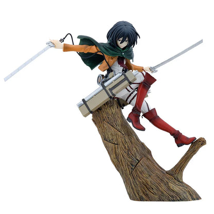 Attack on Titan: ARTFX J  Figure Mikasa Ackerman Action Figure Levi Ackerman PVC Statue Collectible Figurine Model Doll Toys