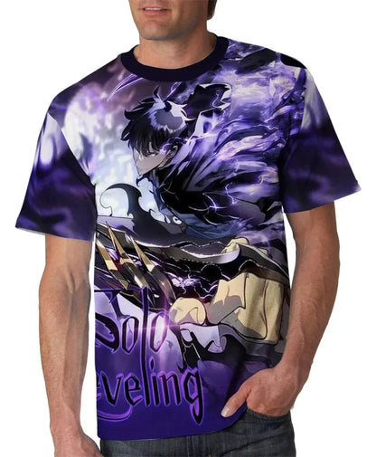 Solo Leveling: Comics 3D Short Sleeve T-shirt Oversized Top Quick-Drying Tee