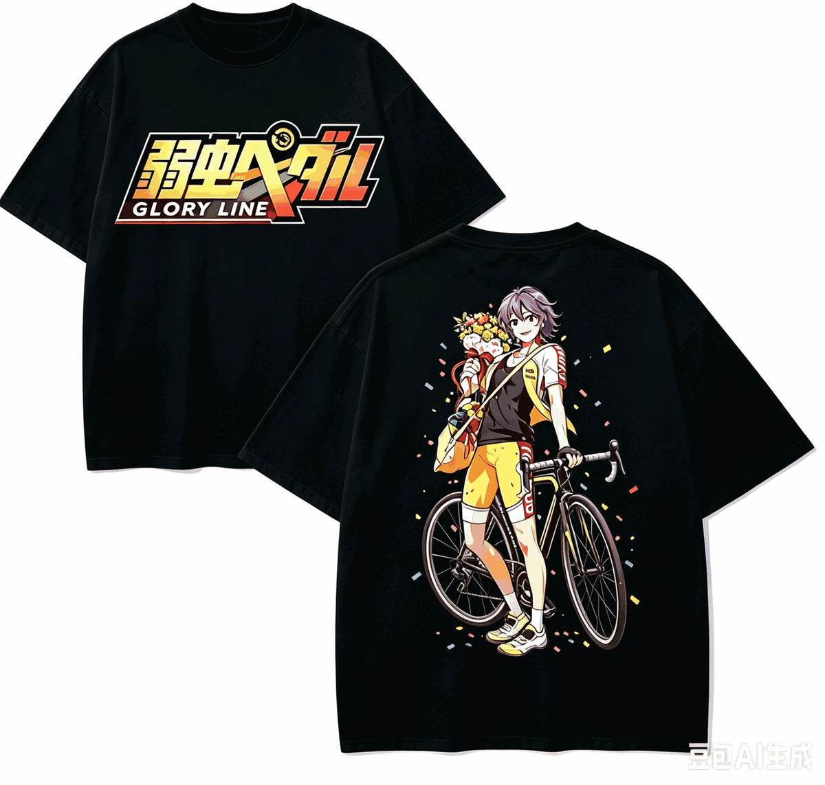 Yowamushi Pedal: Anime Lover T-shirt Harajuku Cotton New Model High Street Retro Fashion Oversized Unisex hot product Classic tee
