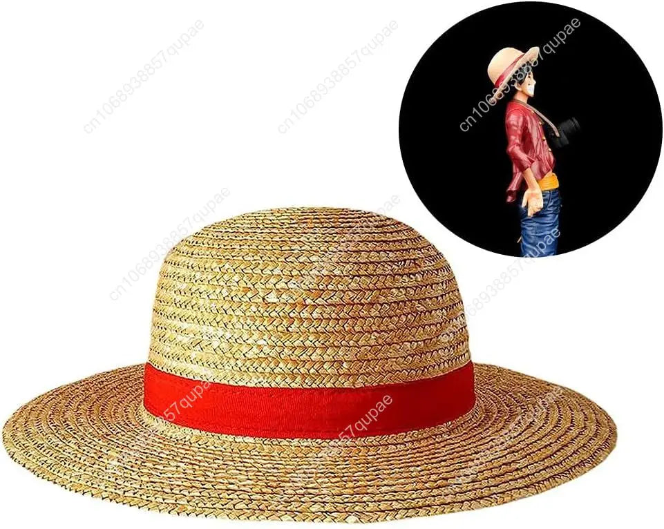 One Piece: Luffy Straw Hat Multifunctional Character Sunscreen Straw Hat Cosplay Sun Hat For Outdoor Casual