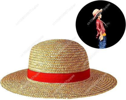 One Piece: Luffy Straw Hat Multifunctional Character Sunscreen Straw Hat Cosplay Sun Hat For Outdoor Casual