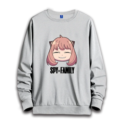 Spy x Family: anime sweatshirts  women's round neck top couple round neck hoodie couple loose casual fashion