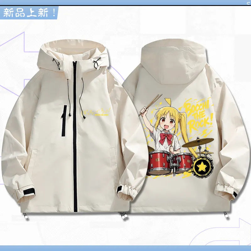 Bocchi The Rock: Yamada Ryo Cosplay Coat Tops Jacket Zipper Fan Figures Halloween Gift Gifts Xmas Role Play Anime