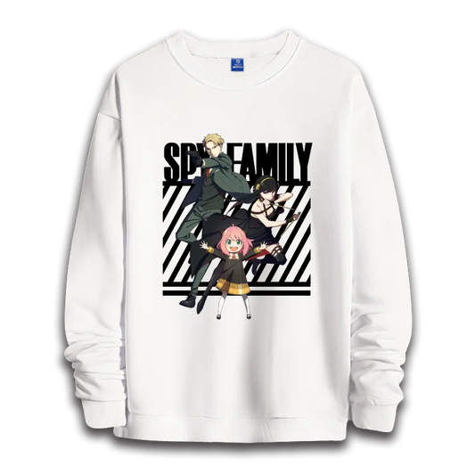 Spy x Family: anime sweatshirts  women's round neck top couple round neck hoodie couple loose casual fashion