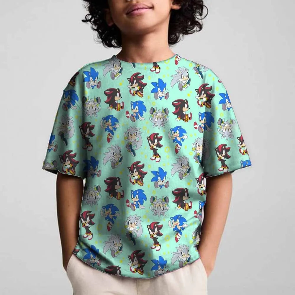 Sonics the Hedgehog: 3D Print Baby Clothing Outdoor Clothes T-Shirt Top Shirts