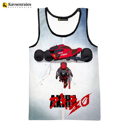 Akira: 3D Printed Tank Tops Harajuku Style Streetwear