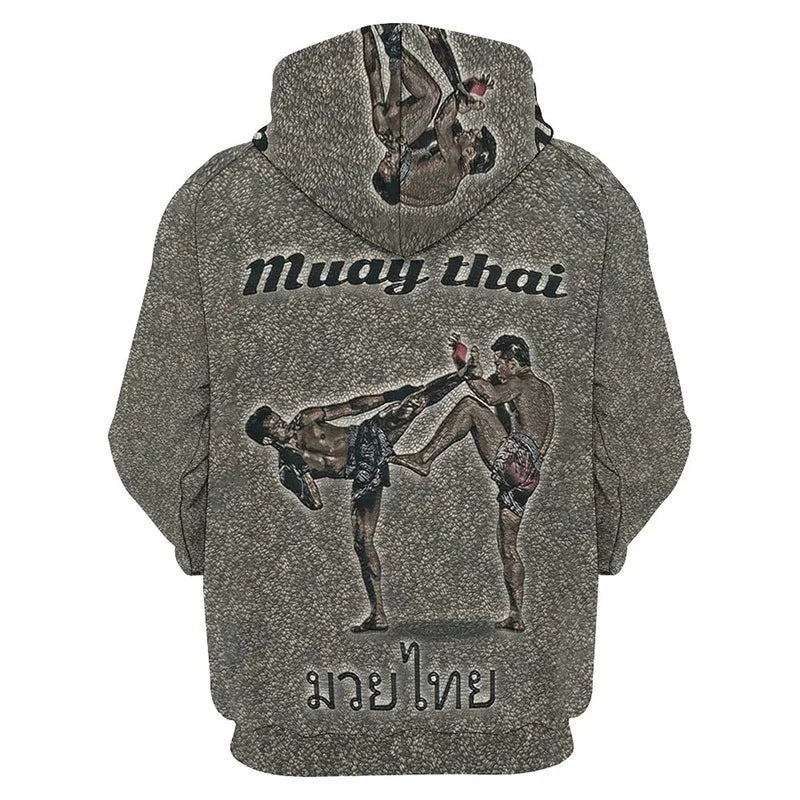 I.L.F.A.: New Pop 3D Muay Thai Boxer Baki style Printing Hoodies For Men Kids Fashion Sports Pullovers Fitness Gym Boxing Sweatshirts Harajuku Hoodie