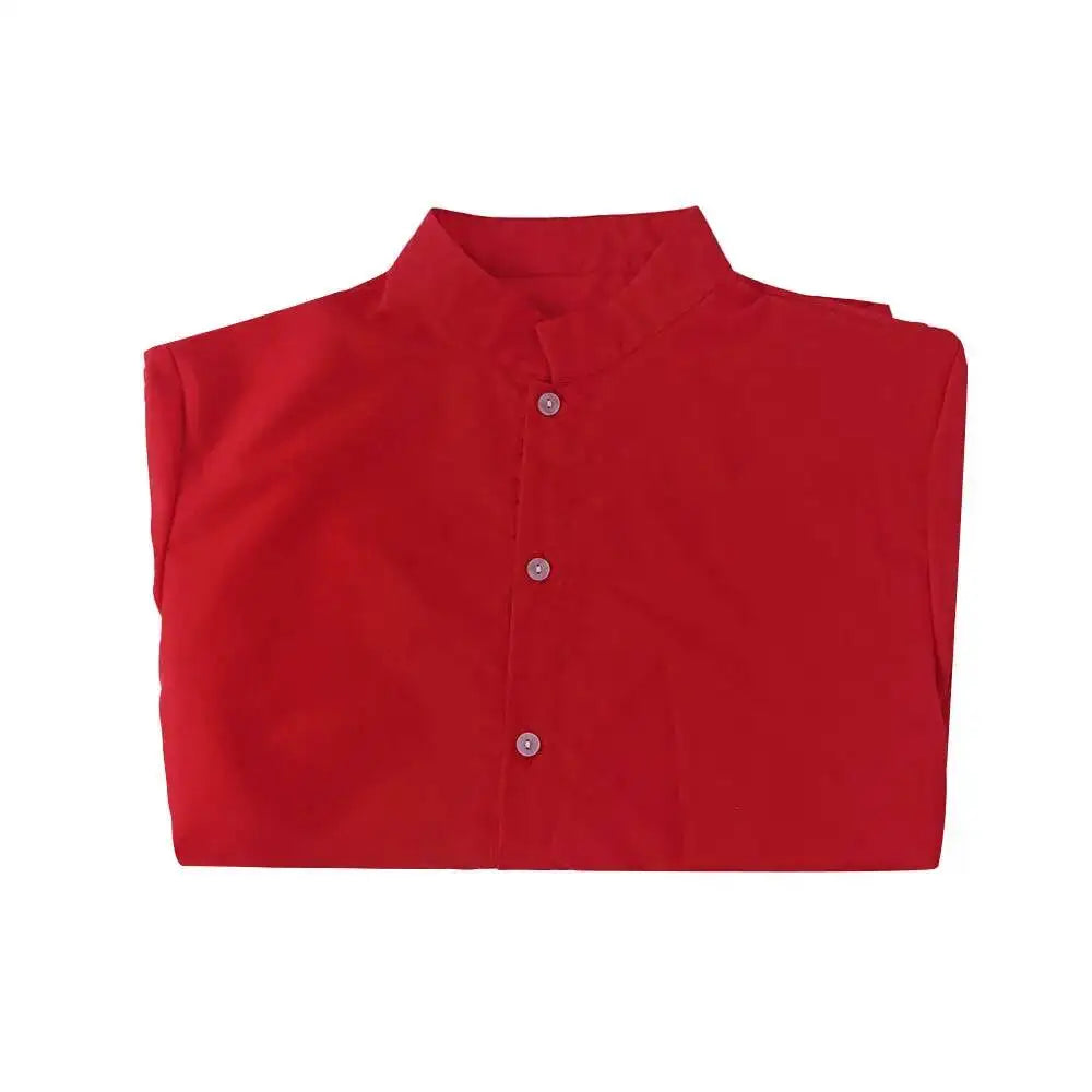Akira: Shotaro Kaneda Men Cosplay Costume Capsule Embroidered Red Leather Biker Jacket Halloween Party Full Set Outfit