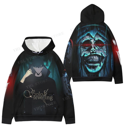 Solo Leveling: Hooded Sweatshirt Hoodie For Mens  3d Print Halloween Casual Sweatshirt Streetwear Hip Hop Pullover