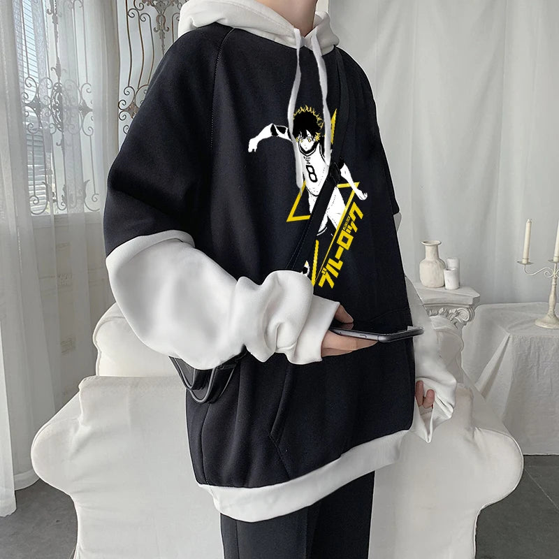 Blue Lock: Meguru Bachira Hoodie Men Women Loose Casual Pullover Sweatshirt Boys Girls Long Sleeves Streetwear Hoodies