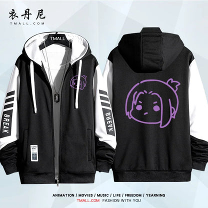 Blue Lock: Isagi Yoichi Nagi Seishiro Cosplay Costum Long Sleeve Print Jacket Zipper Hoodie Women Men FashionHooded Costumes Couple Jacket