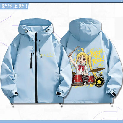 Bocchi The Rock: Yamada Ryo Cosplay Coat Tops Jacket Zipper Fan Figures Halloween Gift Gifts Xmas Role Play Anime