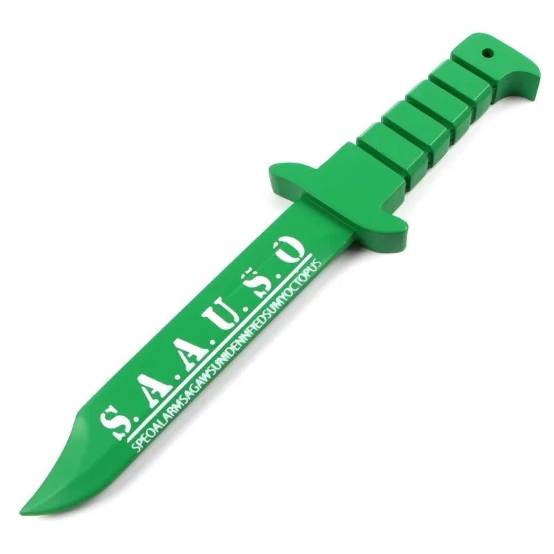 Assassination Classroom: Shiota Nagisa Cosplay Wood Knife Props Halloween Carnival Party 35cm Green Knife Weapon For Adult