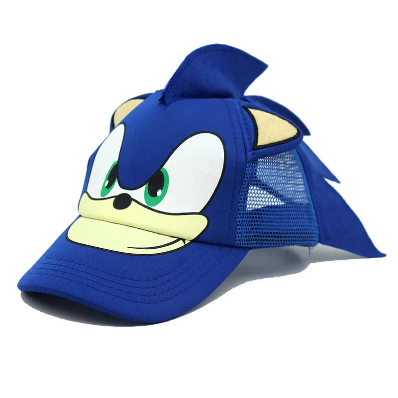 Sonic The Hedgehog:  Printed Baseball Cap S High-value Children Adult Parent-child Breathable Mesh Sunshade Sunscreen Hat