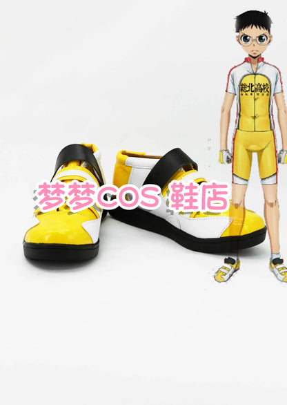 Yowamushi Pedal: Sakamichi Onoda Cosplay Shoes Onoda Sakamichi Yellow Shoes Halloween Christmas Cosplay Shoes