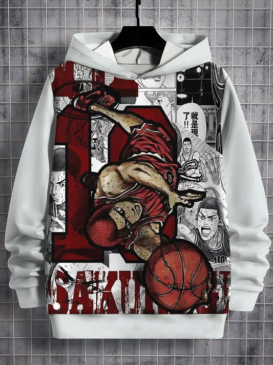 Slam Dunk: (KIDS) 3D Print All Seasons Children Casual Sweatshirt Cool Pullover Tops Unisex Clothes Boy Girl Hoodies