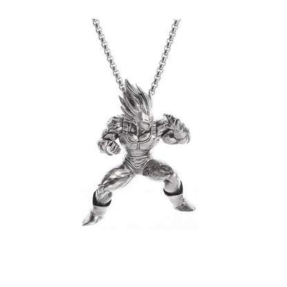 Dragon Ball Z: Super Saiyan Son Goku Alloy Electroplate Necklace Personality Pendant Hip Hop Sweater Chain Comic