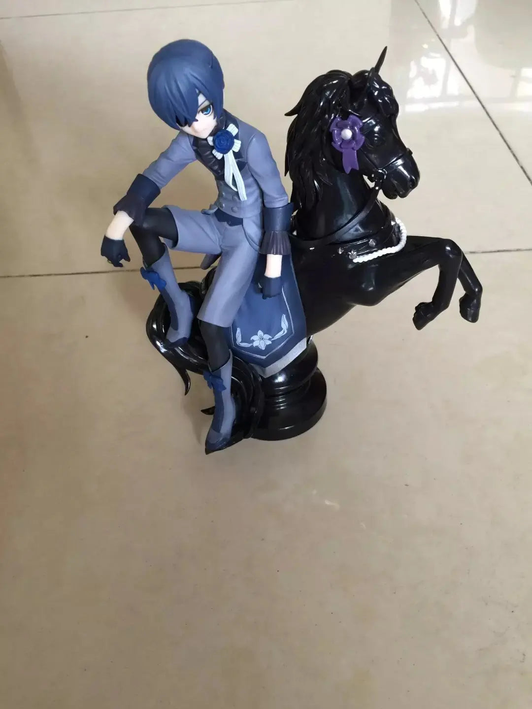 Black Butler: Ciel Phantomhive Sebastian Michaelis Anime Figure Model Statue Boys Collection Desktop Decoration Ornament Toy