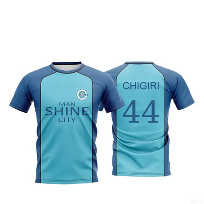 2026 Blue Lock Manshine City Uniform Shirt T-shirt NAGI Japanese Anime Role Playing Top Men's and Women's Maillot