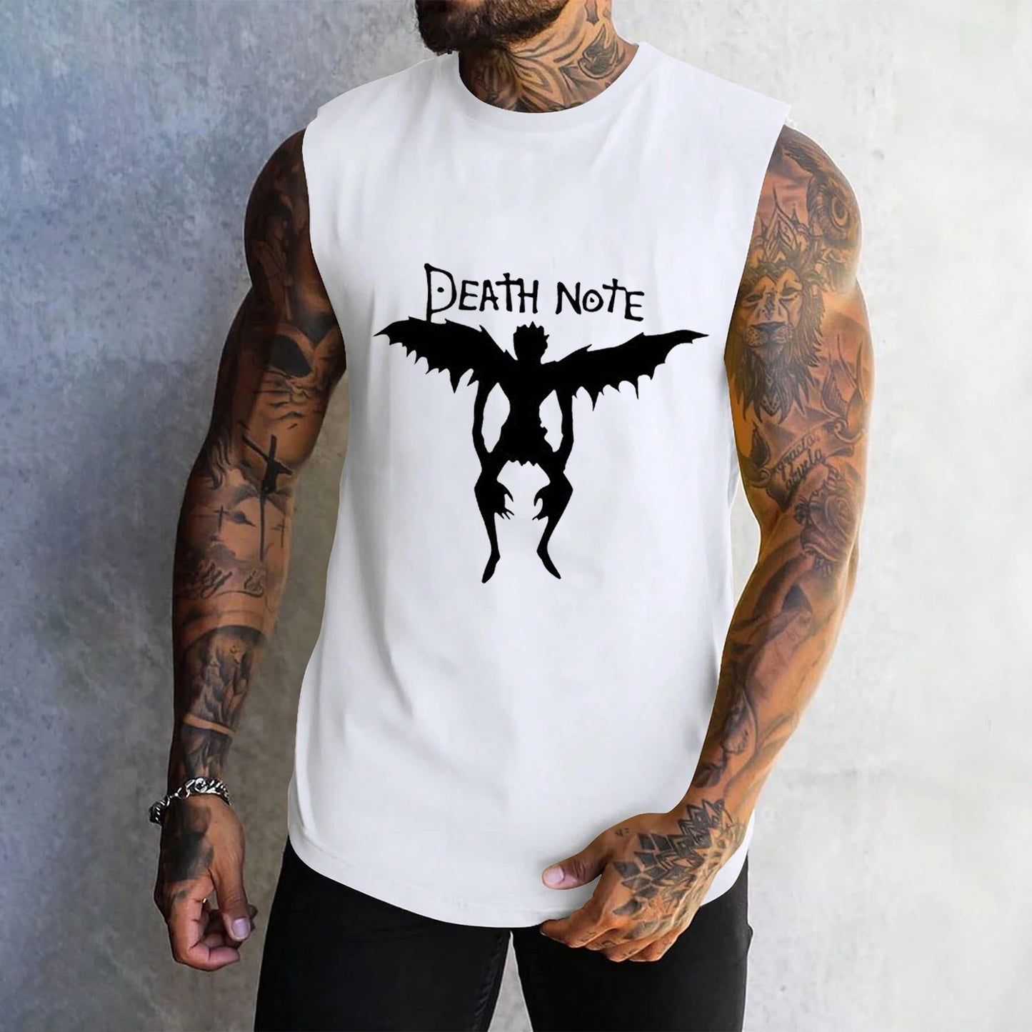 Death Note: Misa Amane T-Shirt for Men O Neck Sleeveless T Shirt Anime Vest Tees Male Casual Clothing Loose Tank Tops