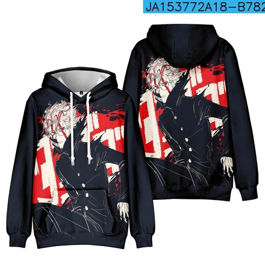 Dandadan: Okarun hooded drawstring pocket sweatshirt men/women harajuku Pullovers Vintage 90s Fashion