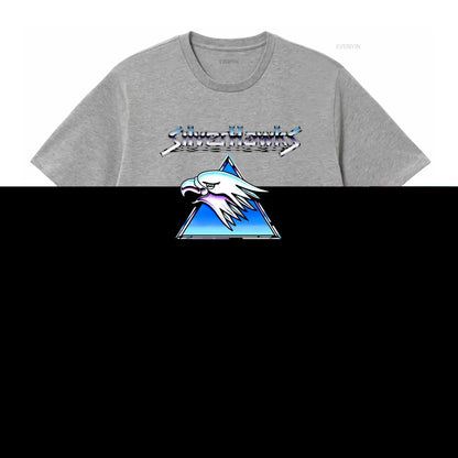 Silverhawks: Logo T Shirt Retro Design High Quality Print Comfortable Fabric vintage Washed Top For Everyday Wear streetwear