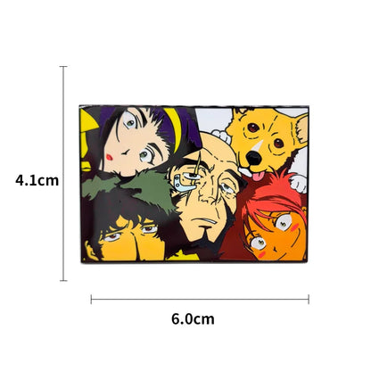 Cowboy Bebop: Metal Badges Japanese Anime Pins Manga Brooches for Bag Backpack Clothing Lapel ACG Cosplay Decoration Gift
