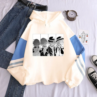 Bungo Stray Dogs:  Nakahara Chuuya Hoodies Women 90s Vintage Cartoon Shirt Spring Autumn Fleece Oversized Sweatshirts