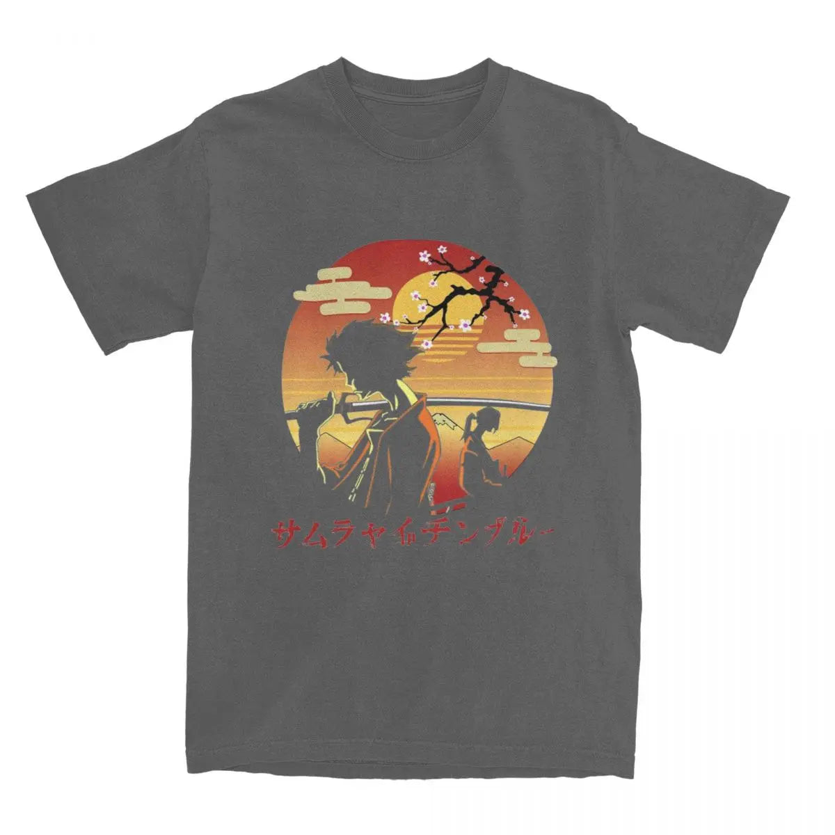 Samurai Champloo: Mugen And Jin T Shirts 100% Cotton Clothing Novelty Short Sleeve Round Neck Tees Plus Size T-Shirt