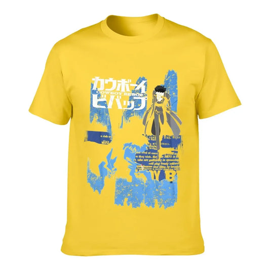 Cowboy Bebop : New Fashion Top Tees Spike Anime Opening Credits Officially Printed heavyweight Sweatshirt Licensed Adult T-Shirt