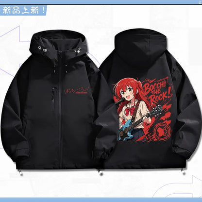 Bocchi The Rock: Yamada Ryo Cosplay Coat Tops Jacket Zipper Fan Figures Halloween Gift Gifts Xmas Role Play Anime