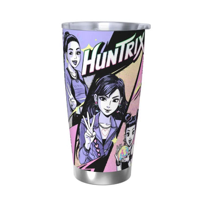 KPop Demon Hunters - Derpy  Insulated Tumbler with Lid Vacuum Thermal Mug Outdoor Travel Car Bottle Cup, 20oz