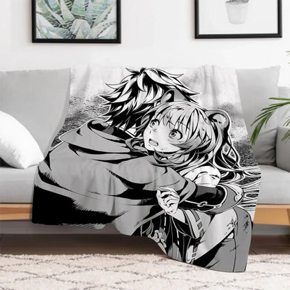 The Rising of the Shield: Hero Warm Bed Fleece Custom Nap Home Fluffy Soft Blankets King Size Microfiber Bedding