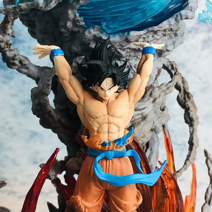 Dragon Ball: Son Goku 25cm Figure Super Genki Bomb Luminous Figures Gk Figurine Pvc Statue Model Doll Collectible Gifts Toy