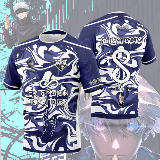 Jujutsu Kaisen: Bandai Anime Character-themed Jerseys Adult Kids Athleisure T-Shirts Summer Quick-drying Soft Lightweight Comfy