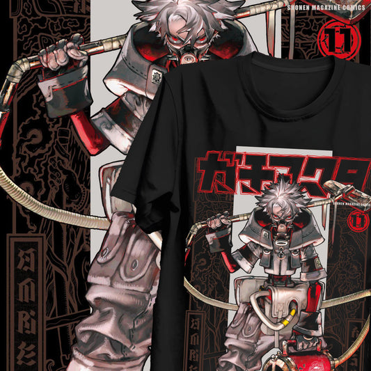 Gachiakuta: Loose Oversized Y2k Short Sleeve Anime T-Shirt Male Clothing Casual Heavy Cotton Top Tee