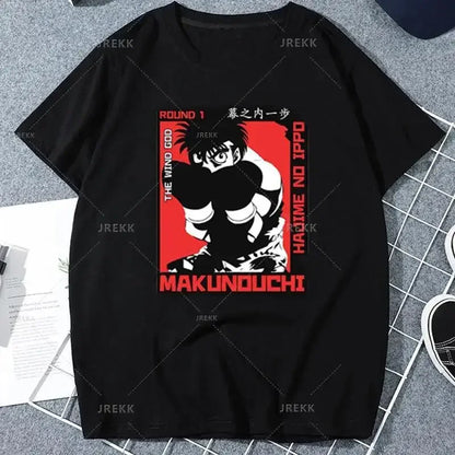 Hajime No Ippo: Kamogawa Boxing Gym T Shirt Makunouchi Takamura Celin KGB Print T Shirt Casual Plus Size T Shirt Women