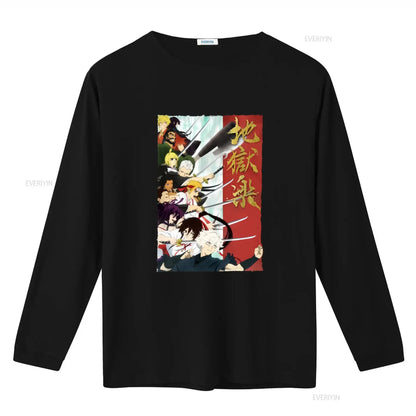 Hell's Paradise: T Shirt gift for him her vintage Washed Stretched Slightly Comfortable homme Casual Versatile Soft