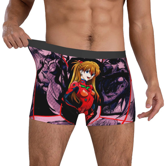 Evangelion: Underwear Mecha Style Doomsday Animation Boxer Briefs Stretch Shorts Panties Underpants