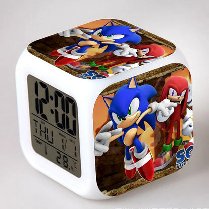 Sonic the Hedgehog: Alarm Clock Creative 8x8x8cm LED Cube with Light Display Time Week Month