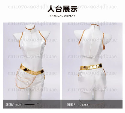 K-Pop Mira Rumi Zoey Cosplay Anime Demon Hunters Cosplay Costume Woman Black/White Gold Party Stage Play Uniform Girl Suit