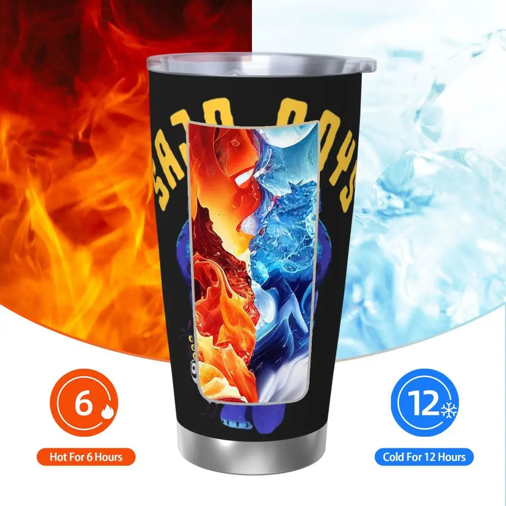 KPop Demon Hunters - Derpy  Insulated Tumbler with Lid Vacuum Thermal Mug Outdoor Travel Car Bottle Cup, 20oz
