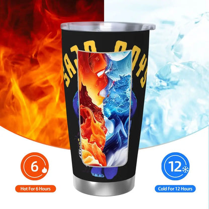 KPop Demon Hunters - Derpy  Insulated Tumbler with Lid Vacuum Thermal Mug Outdoor Travel Car Bottle Cup, 20oz