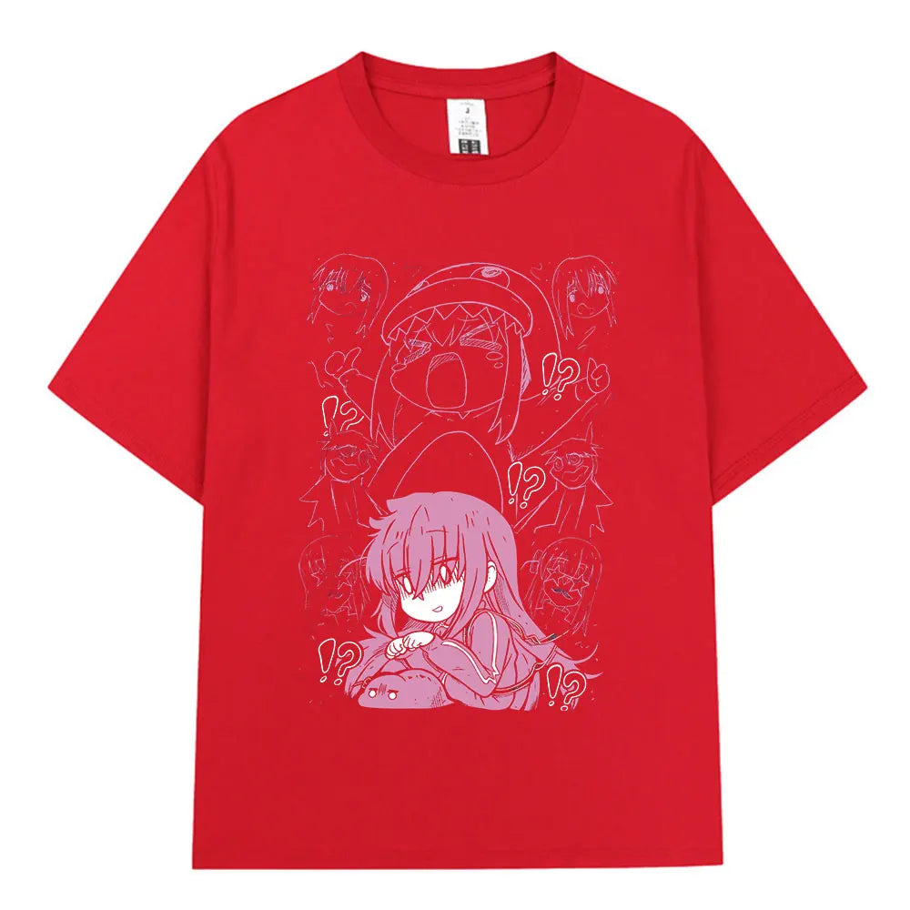 Bocchi The Rock: T-shirt Anime Gotoh Hitori Graphic T-shirts Men Women Summer Oversized Cotton T Shirts Streetwear