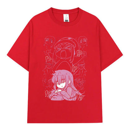 Bocchi The Rock: T-shirt Anime Gotoh Hitori Graphic T-shirts Men Women Summer Oversized Cotton T Shirts Streetwear