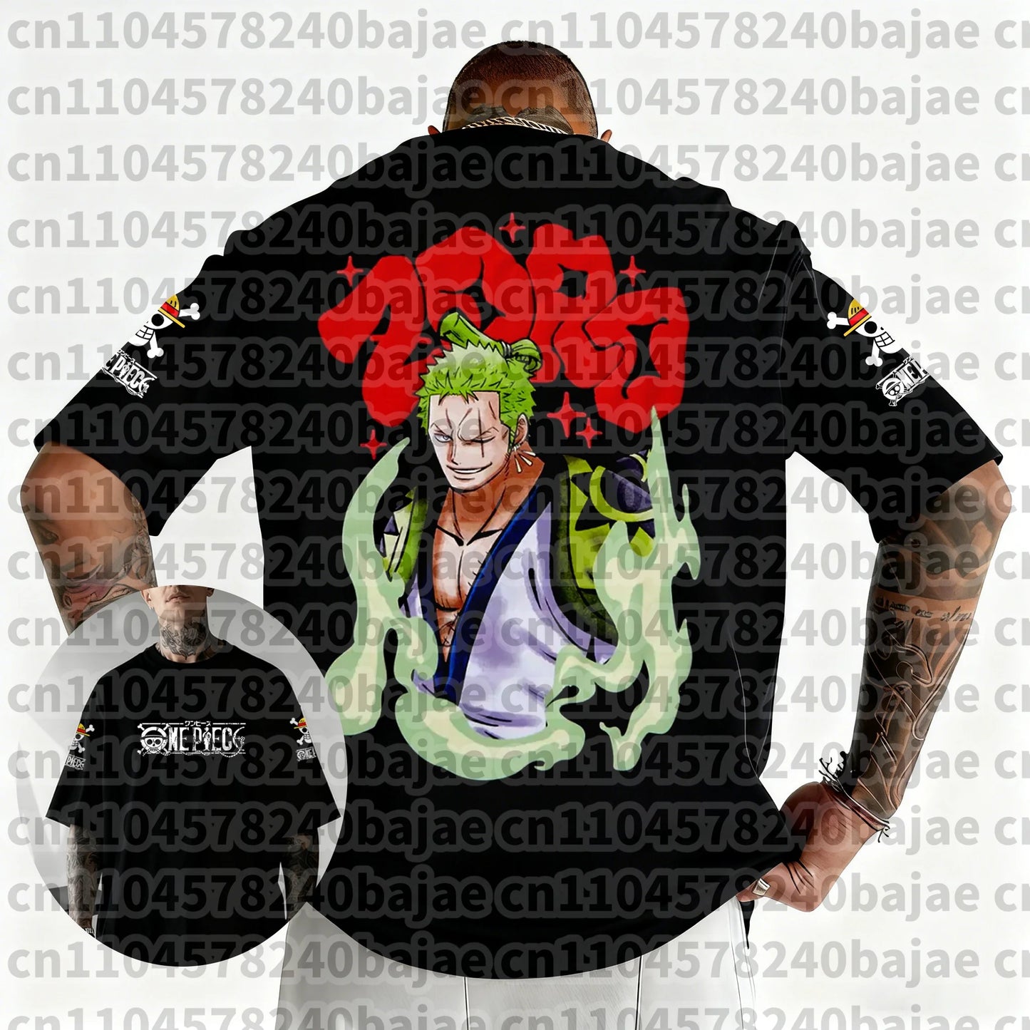 2026 One Piece Japanese Anime Printed Men's T-Shirt Roronoa Zoro Harajuku Short Sleeve Luffy T-shirt Clothing Y2k Top Tee Unisex