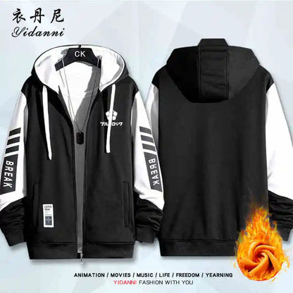 Blue Lock:  Mikage Reo Isagi Yoichi Nagi Seishiro Cosplay Jacket Zipper Hoodie Women Men Fashion Hooded Coat Couple Tops Gift
