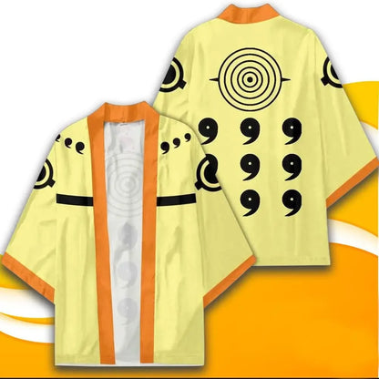 Naruto: Akatsuki Uzumaki Itachi Red Cloud Kimono Shirt Haori Yukata Printing Cosplay Robe Costume Christmas Festival Gifts