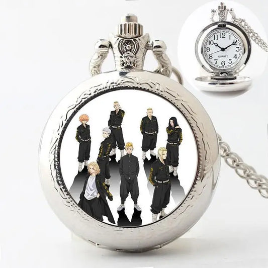 Tokyo Revengers: Manjiro Sano Ryuguji Ken Movie Peripherals Cartoon Pocket Watch Personality Vintage Hanging Chain Holiday Gifts